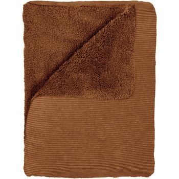 Patura cu blanita Velour Tabac Mistral Home, 130x170 cm, poliester, maro Patura cu blanita Velour Tabac Mistral Home, 130x170 cm, poliester, maro