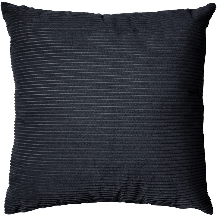 Декоративна възглавница Velour Ink Black Mistral Home, 45x45 см, Полиестер, Черен