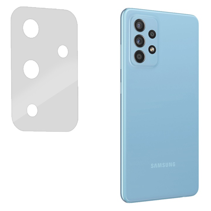 3 db SILKASE fólia készlet, Samsung A52s-hez, kamera védelem, megújuló szilikon