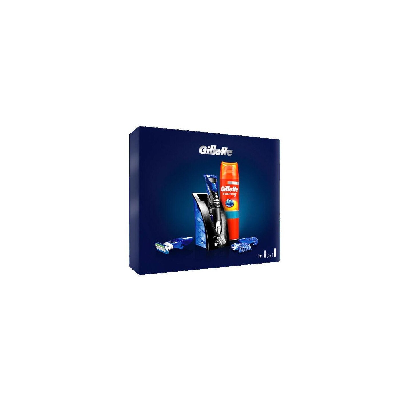 Set aparat de barbierit multifunctional si gel Ultra Sensitive, Gillette, Fusion 5, 200 ml