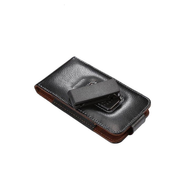 Кейс за Samsung Galaxy J2 Ace Естествена кожа Черен