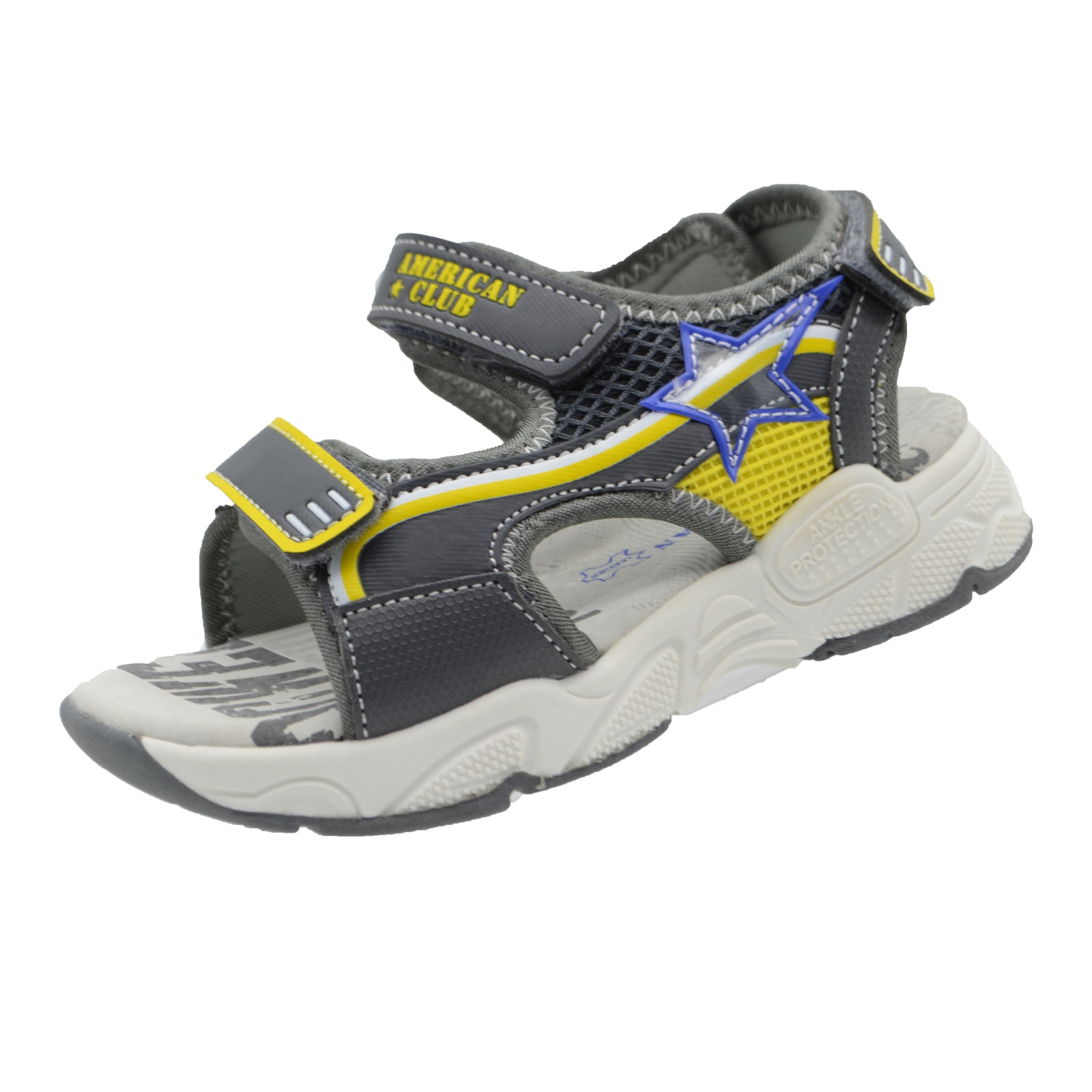 Sandale ortopedice pentru baieti American Club XD16/21G_27-3421, Gri 54940