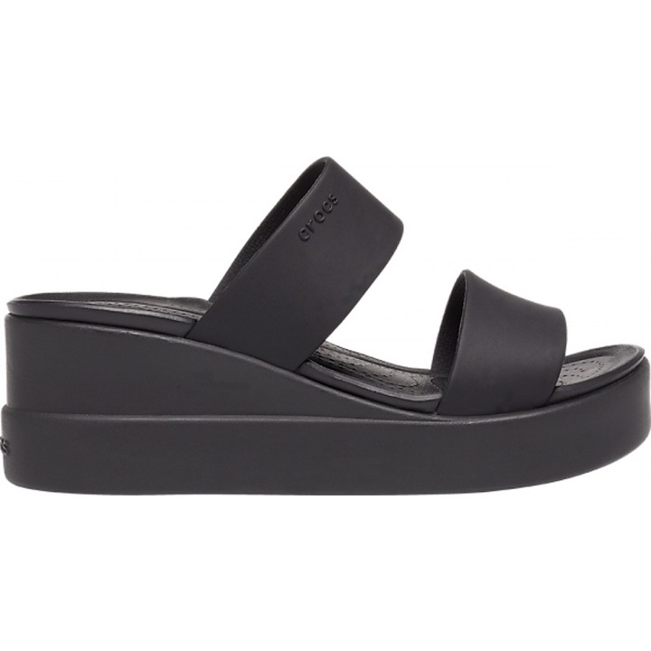 Papuci Crocs Brooklyn Mid Wedge 41-42 EU - W10 US Negru - Black/Black