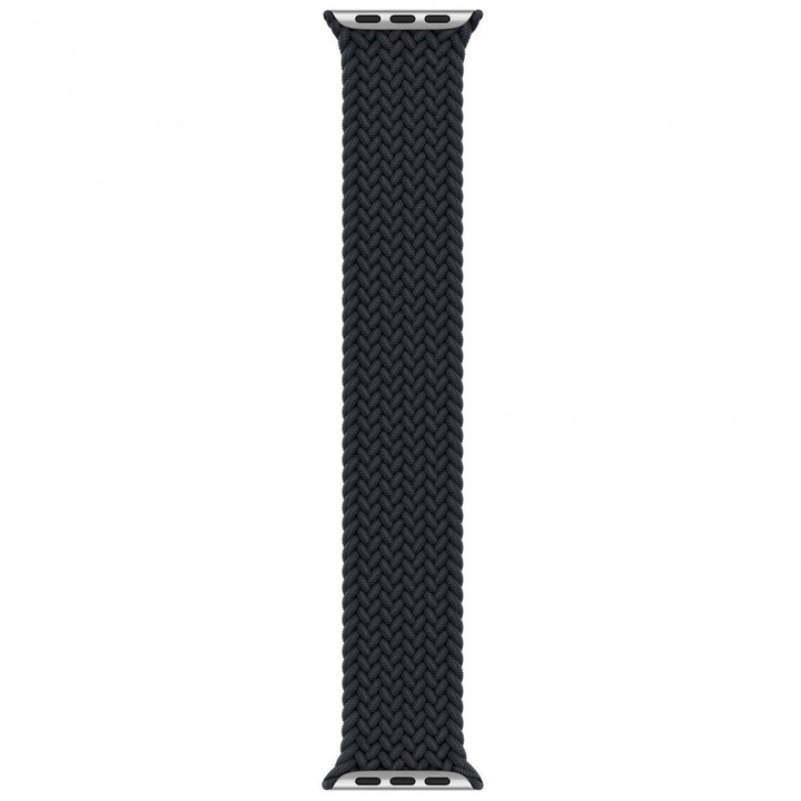 Curea single loop pentru Apple Watch 42/44 mm, silicon, Negru, BBL2286