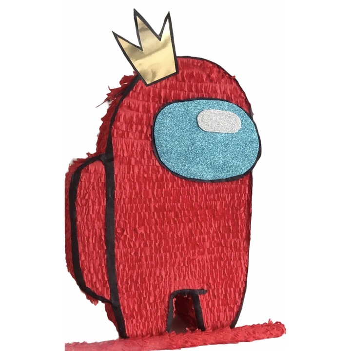 Pinata Among Us Impostor Rosu