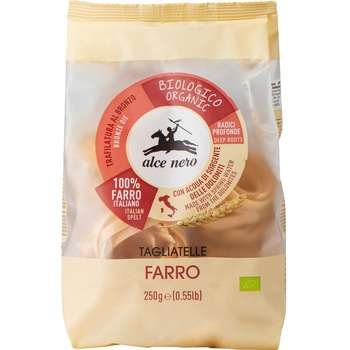 Paste fainoase tagliatelle BIO Alce Nero, 250g Paste fainoase tagliatelle BIO Alce Nero, 250g