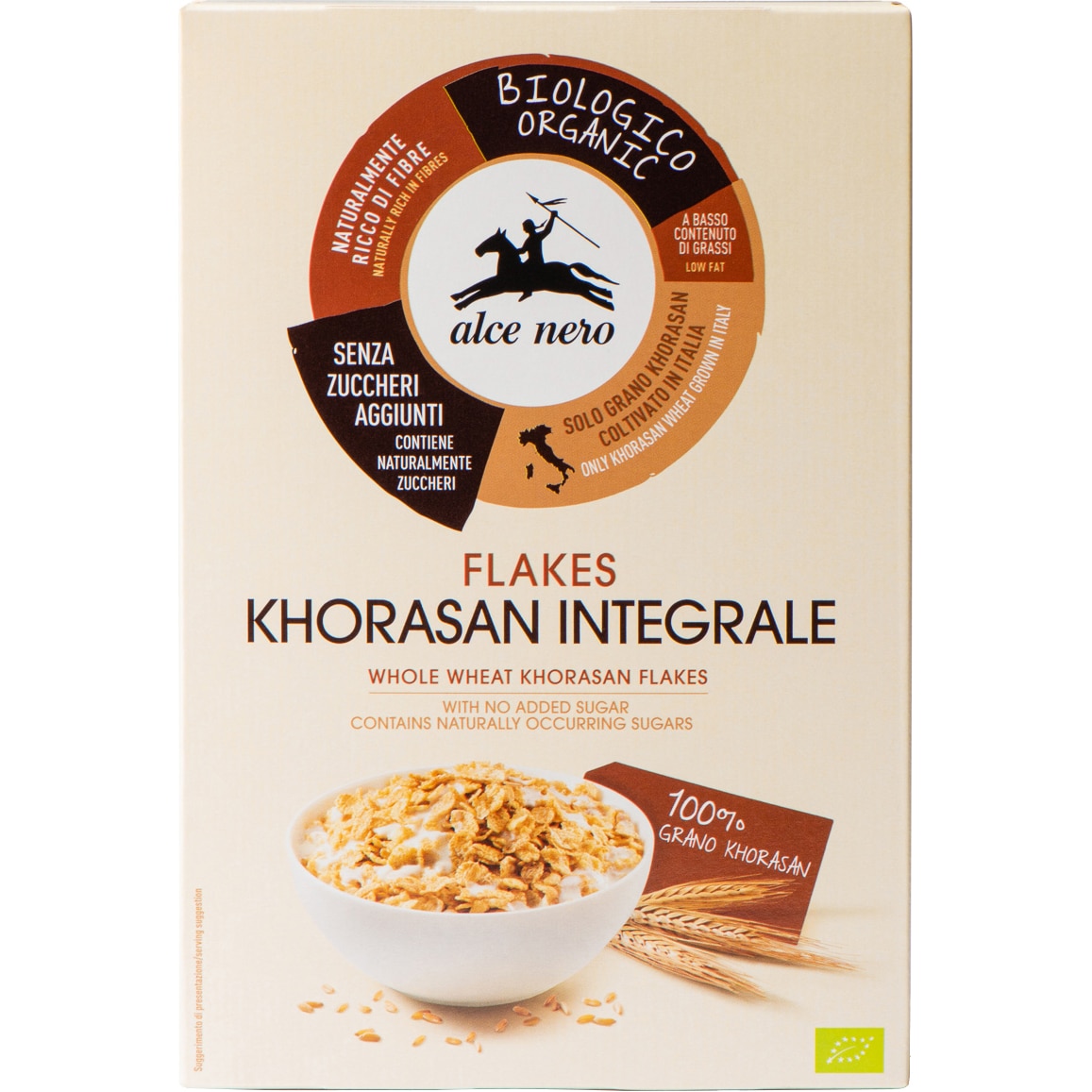 Fulgi de grau khorasan BIO Alce Nero, 200g