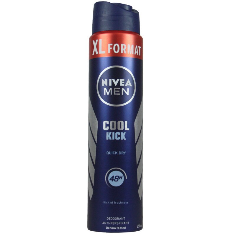 Deodorant spray Nivea Deo masculin Cool Kick, 250 ml