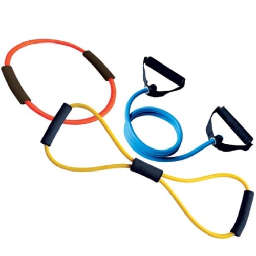 Set de 3 corzi extensibile pentru multiple exercitii fitness