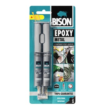 Adeziv pt. magneti BISON Epoxy Metal, adeziv bicomponent 2 x 12ml Adeziv pt. magneti BISON Epoxy Metal, adeziv bicomponent 2 x 12ml