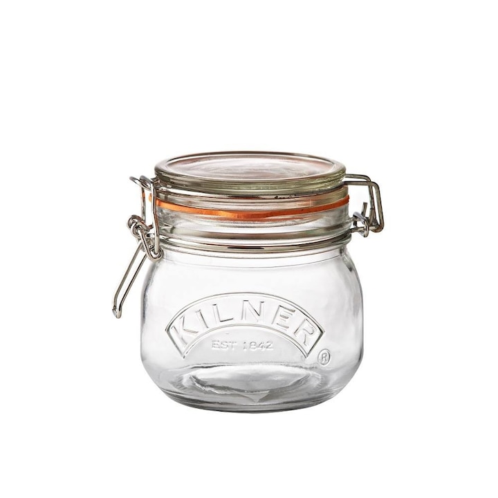 Borcan de sticla pentru depozitare Kilner, Mini, 0.5 l