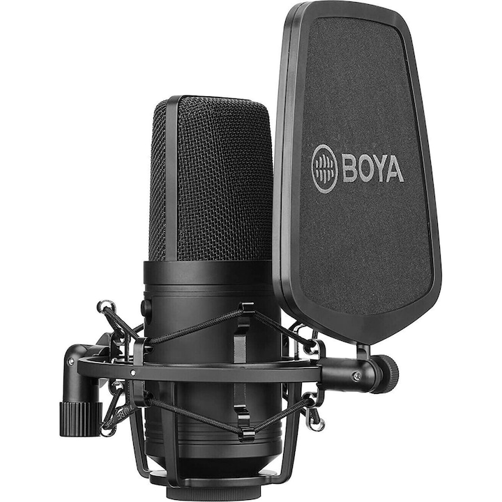 Boya BY-M800 stúdiókondenzátor lengéscsillapító tartóval
