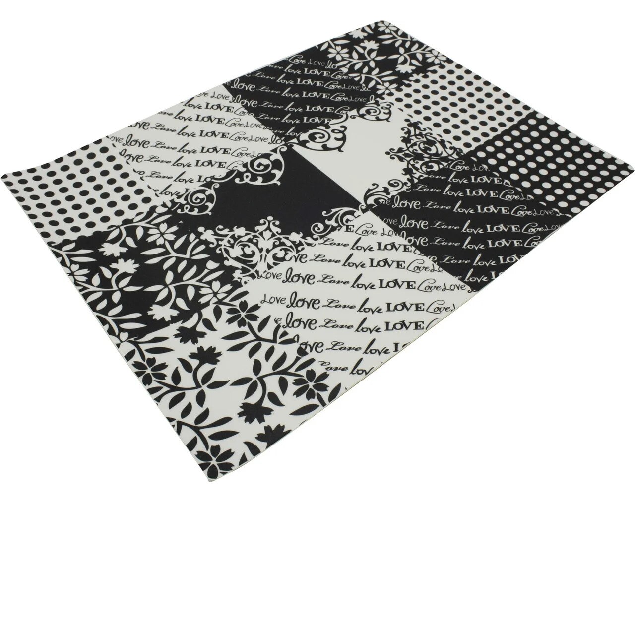 Laptop Skin LOVE alb-negru pentru diagonala 12-15.4 inch, rezistent apa, G-Cube