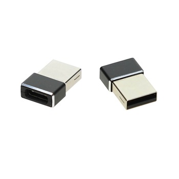 Set de doua adaptoare de la USB masculin la USB-C feminin. 4smarts Passive Adapter, negru Set de doua adaptoare de la USB masculin la USB-C feminin. 4smarts Passive Adapter, negru