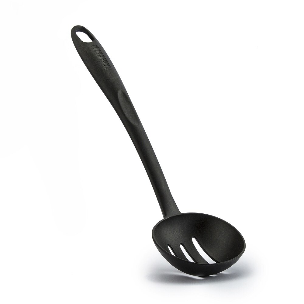 Lingura perforata Tefal, Plastic, Negru, 30 cm