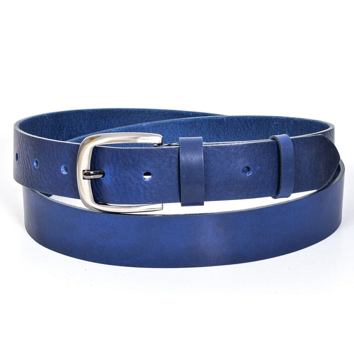 Curea din piele albastră italiană
