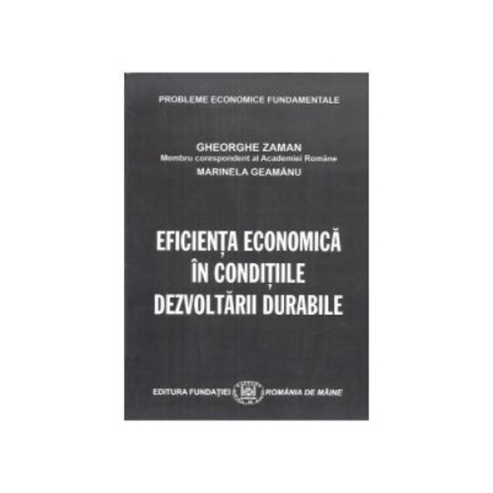 Eficienta economica in conditiile dezvoltarii durabile, Gheorghe Zaman