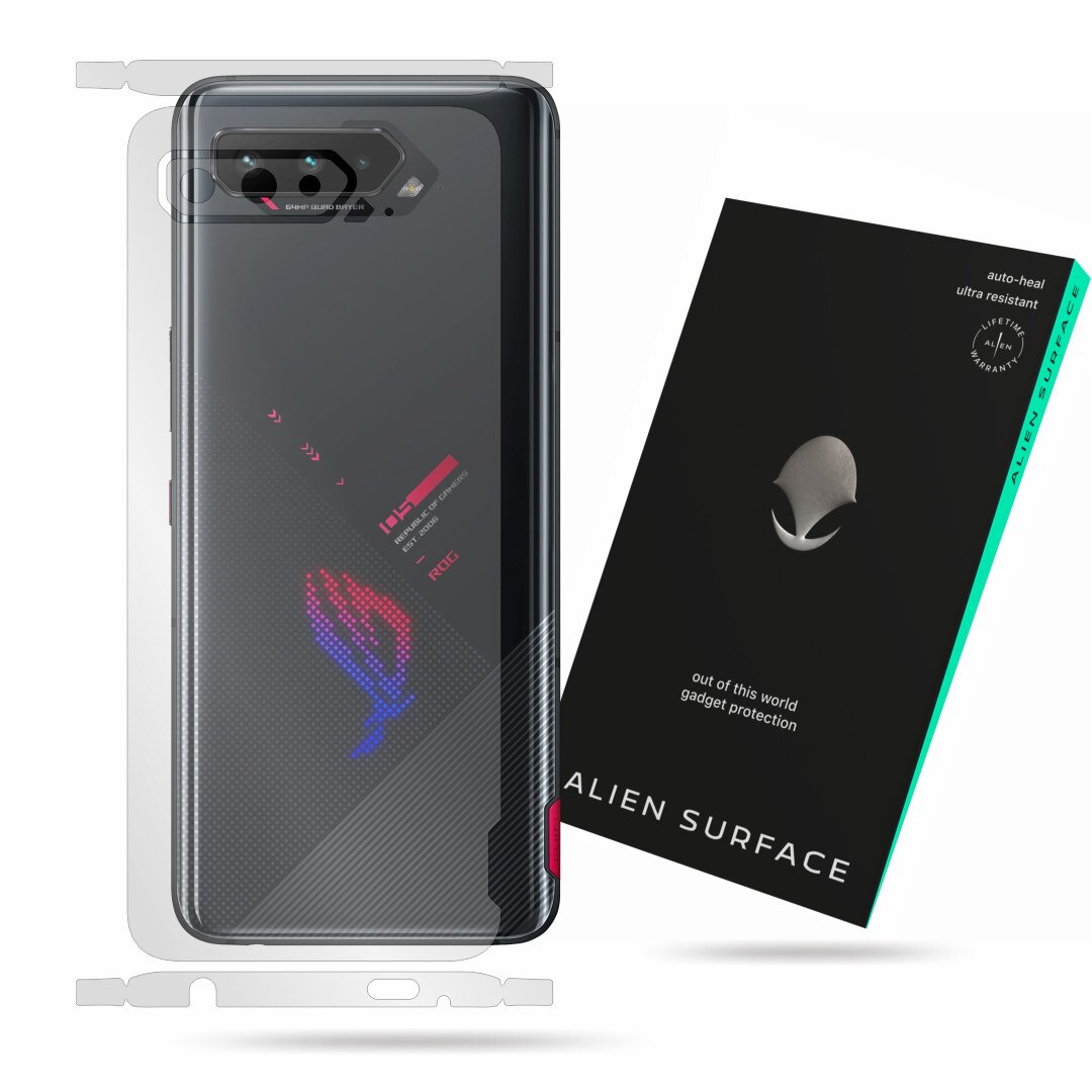 Folie Alien Surface, compatibila cu Asus ROG Phone 5 (5 Pro), protectie spate, laterale