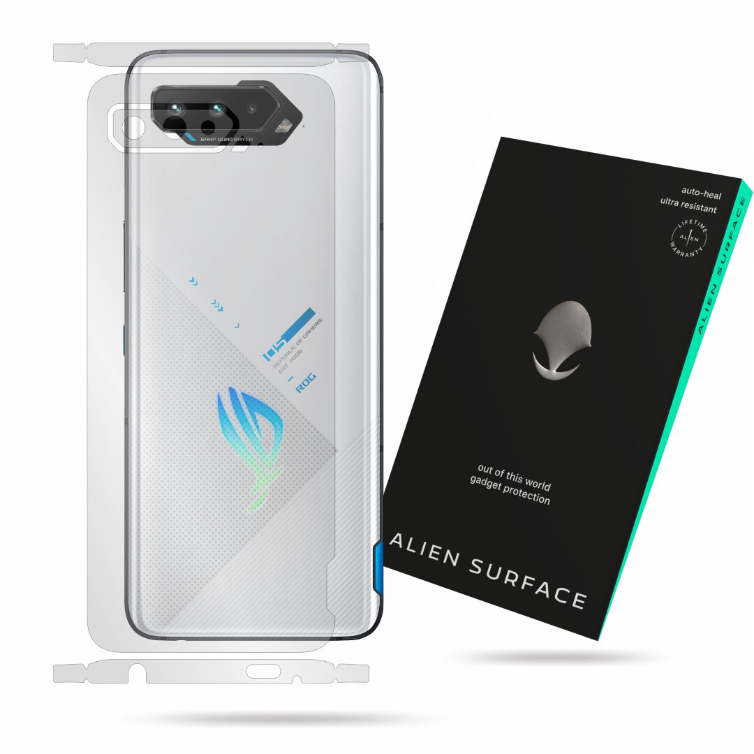 Folie Alien Surface, compatibila cu Asus ROG Phone 5 Ultimate, protectie spate, laterale