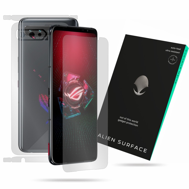 Alien Surface képernyővédő fólia, Teljes fedés, Asus ROG Phone 5 (5 Pro) kompatibilis
