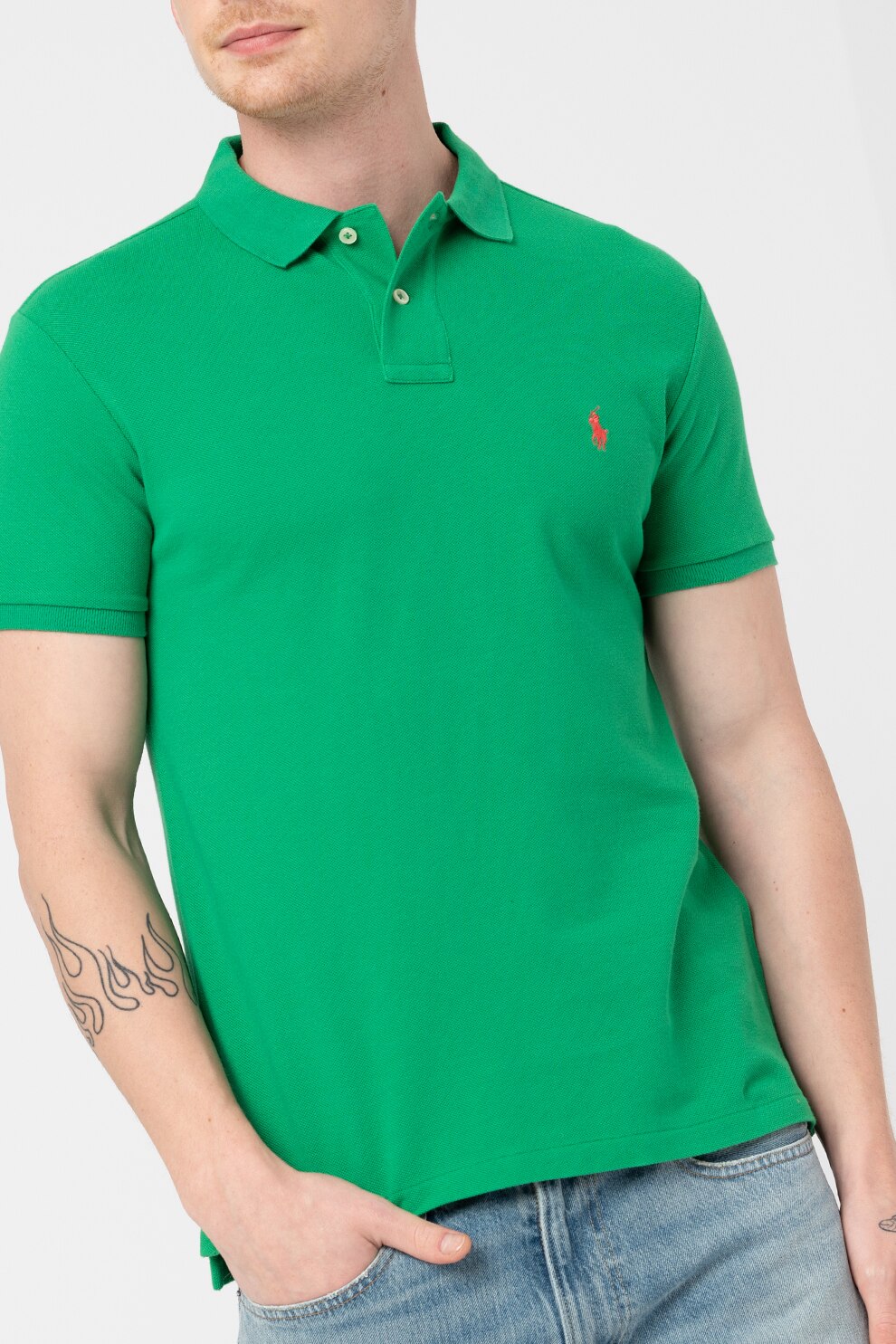 Polo Ralph Lauren, Tricou polo slim fit Classics, Verde