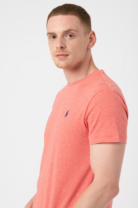 Polo Ralph Lauren, Tricou slim fit de bumbac Classics, Rosu melange, S