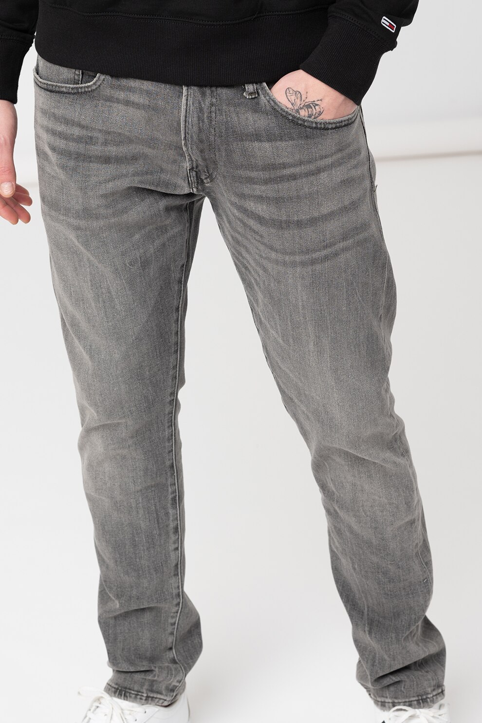 Polo Ralph Lauren, Blugi slim fit cu talie joasa Sullivan, Gri deschis, 36