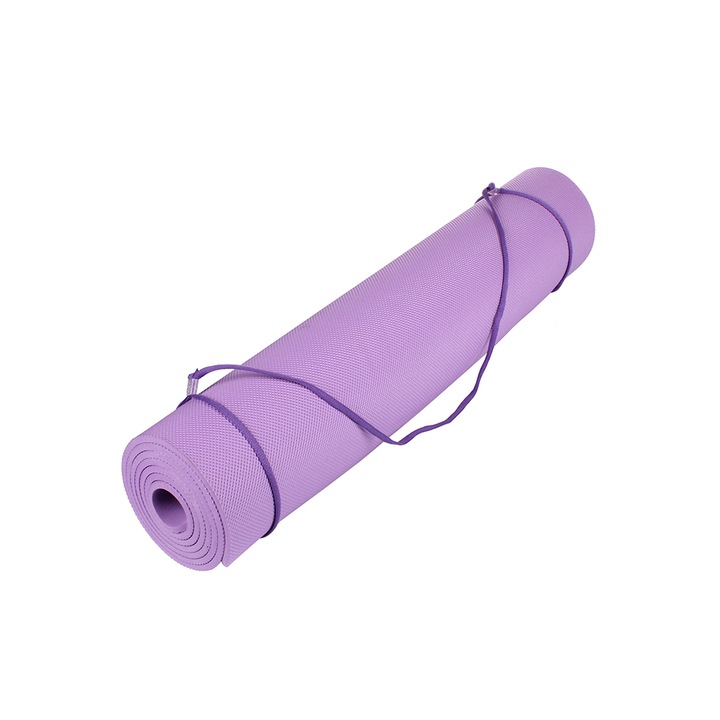 Saltea exercitii fizice Merco Yoga EVA 6, 173 x 61 x 0.6 cm, violet