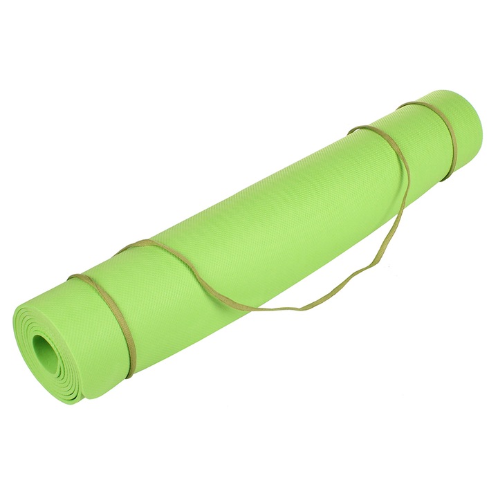 Saltea exercitii fizice Merco Yoga EVA 4, 173 x 61 x 0.4 cm, verde