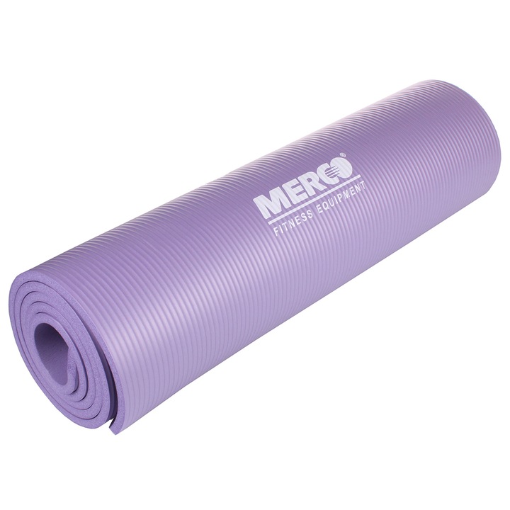 Saltea exercitii fizice Merco Yoga NBR 10, 183 x 61 x 1 cm, violet