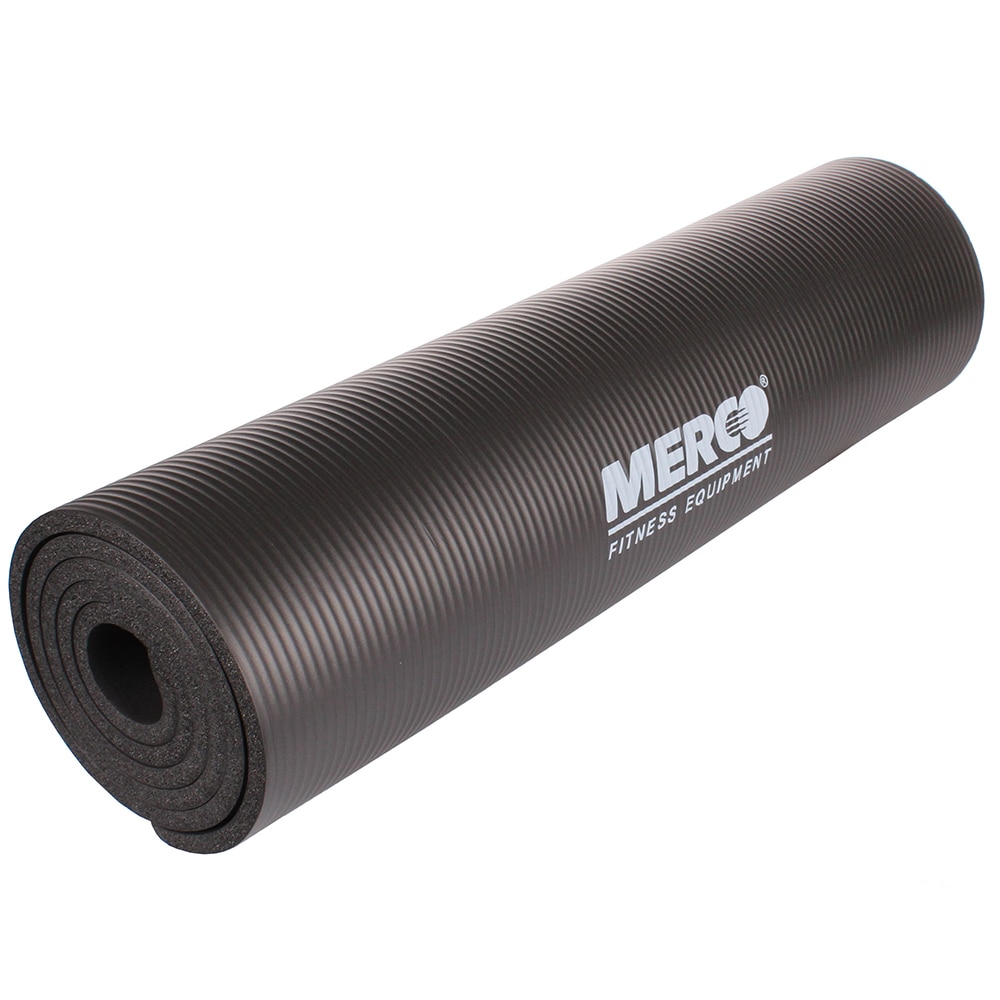 Saltea exercitii fizice Merco Yoga NBR 10, 183 x 61 x 1 cm, negru