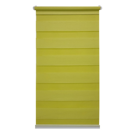 Jaluzea tip Rulou textil MINI,Deko Design,Rolete Zebra Day & Night Luxury High Quality, 78x160cm,ZW23,culoare verde deschis,accesorii albe