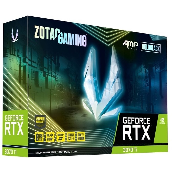 Placa video ZOTAC GAMING GeForce® RTX™ 3070 Ti AMP Holo, 8GB