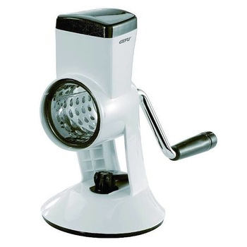 Razatoare rotativa de bucatarie din plastic pentru legume GEFU Vegetal Alb/Negru Razatoare rotativa de bucatarie din plastic pentru legume GEFU Vegetal Alb/Negru