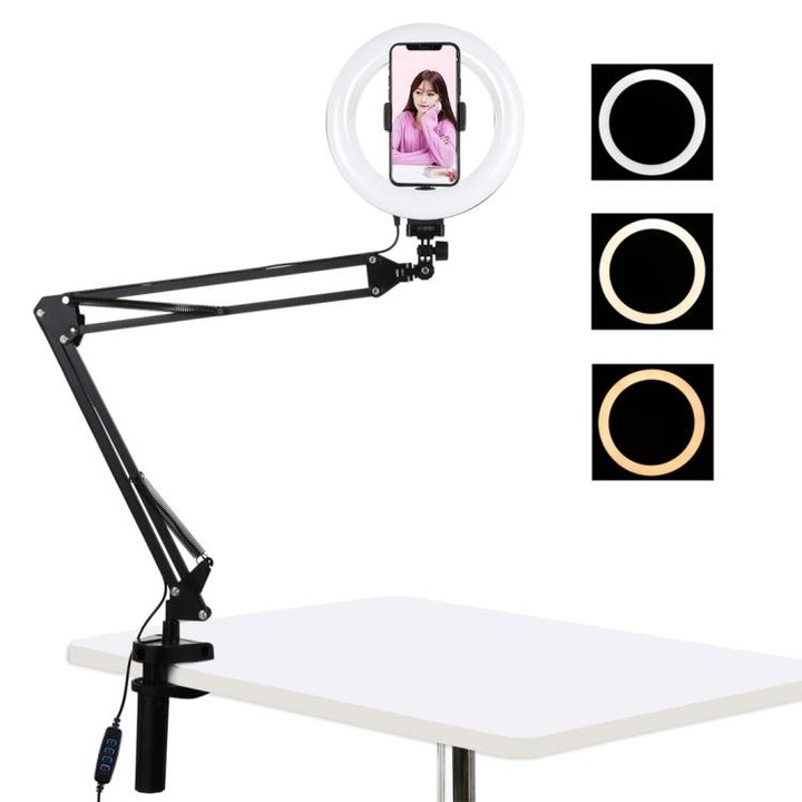 Осветление със статив Puluz, 20cm, LED Vlogging Ring