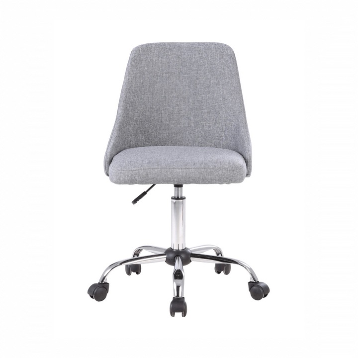 Scaun de birou, gri/crom,48x57x78-88 cm, mobHAUS