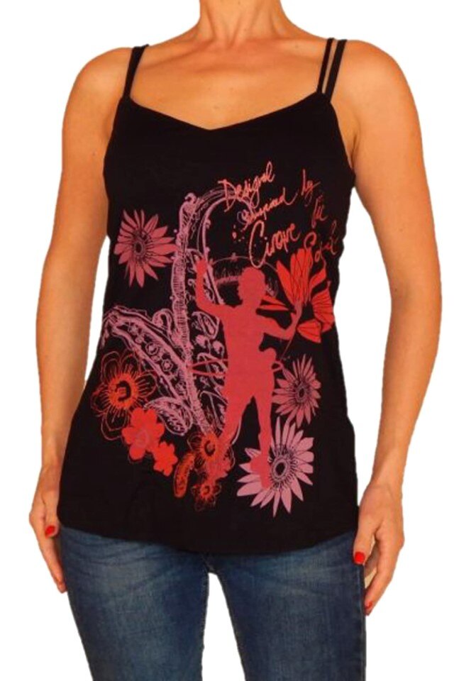 Bluza tip maieu 65B2CA2, Negru, 38