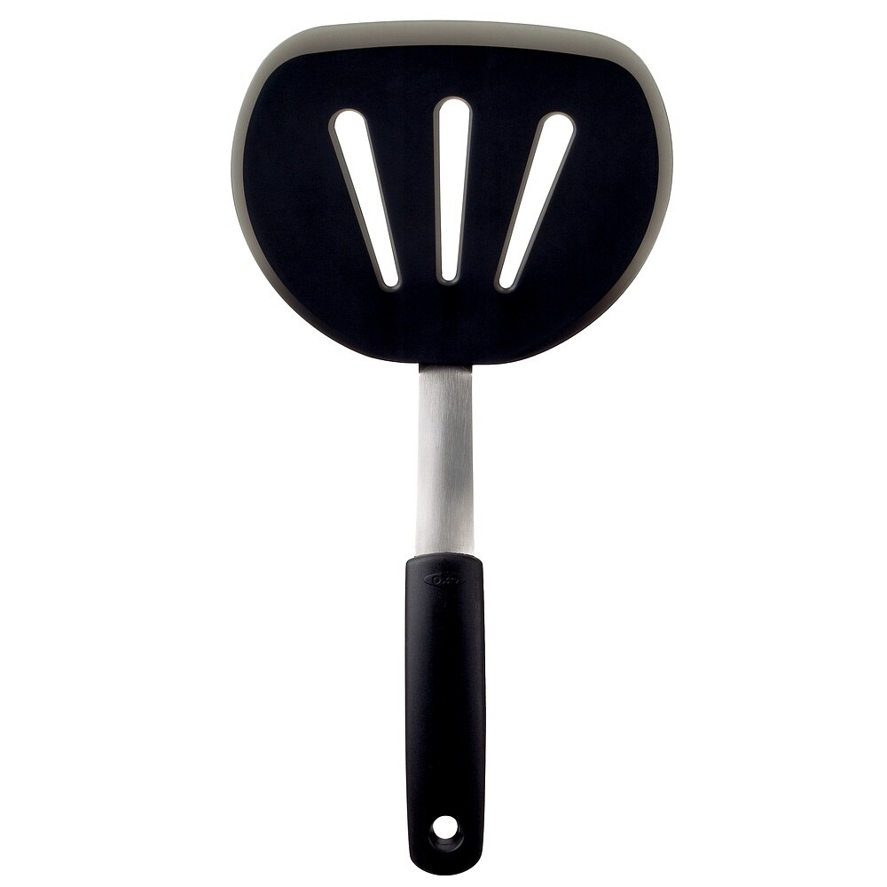 Spatula din silicon, OXO, 30.5 cm, Negru