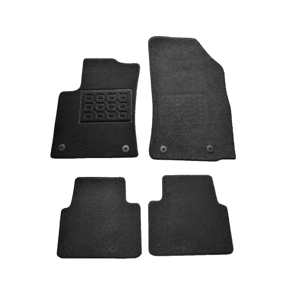 Set covorase AutoLux, mocheta, pentru Opel Crossland X 2017-/Citroen C3 II AIRCROSS 2017>, negru, 4 buc