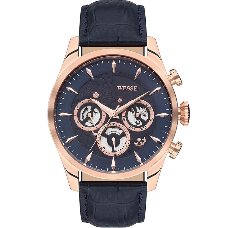 Ceas barbatesc, Wesse Multifunction WWG202805, Analog, Quartz
