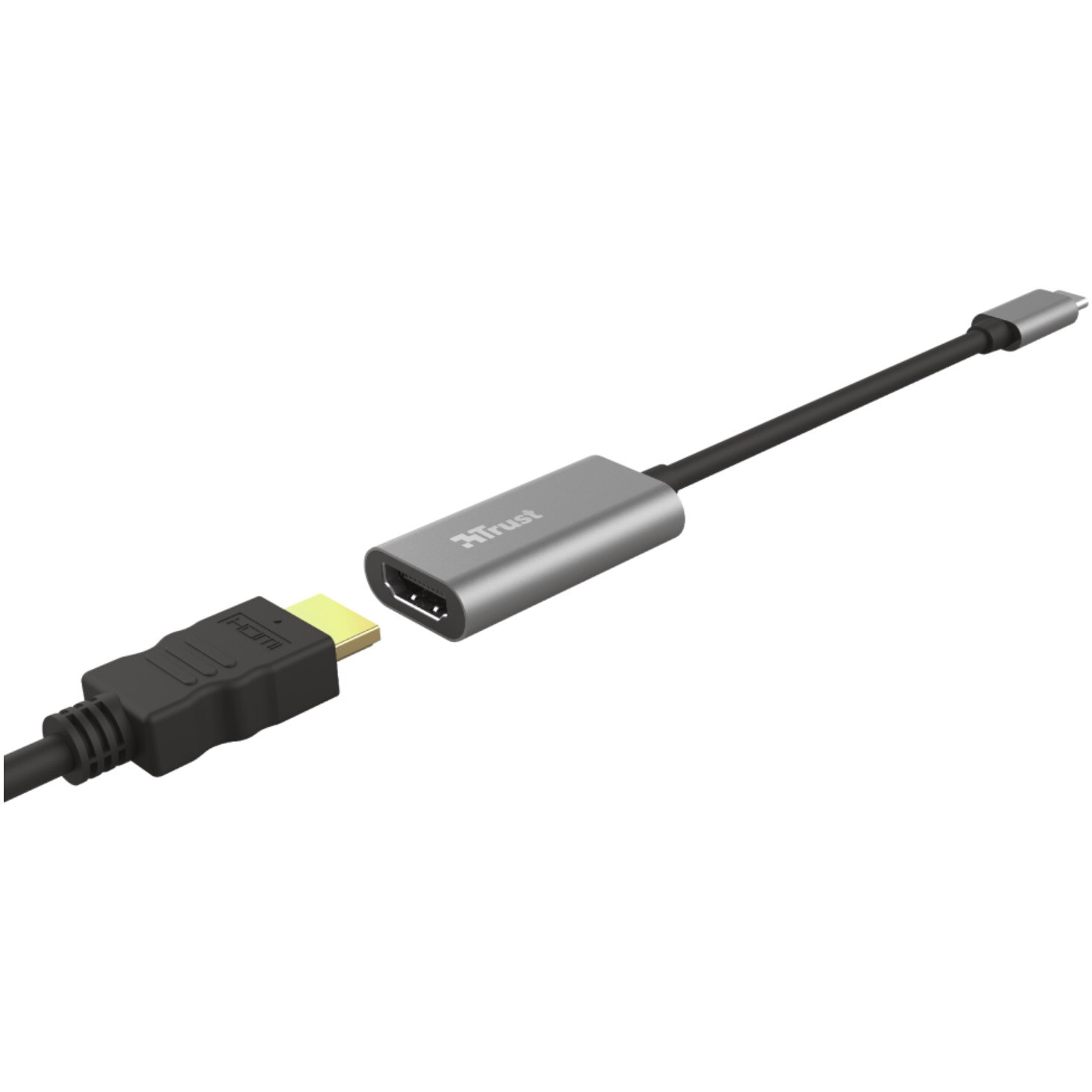 Adaptador USB  Trust Dalyx USB-C a HDMI, Multifunción, Para PC