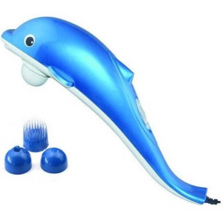 Aparat de facut masaj in forma de Delfin, albastru