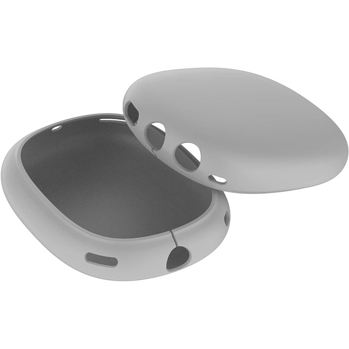 Matt szilikon pohárvédő tok Apple AirPods Max fejhallgatóhoz - szürke