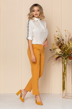 BAROCCA, Bluza cu benzi contrastante, Alb BAROCCA, Bluza cu benzi contrastante, Alb