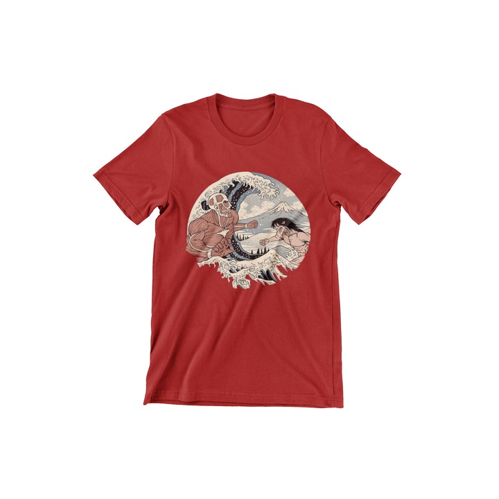 Gyermek póló, Attack on Titan, Csata a vízben, piros, Piros