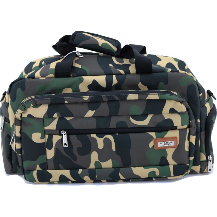 Geanta Voiaj Ella Icon Army, Verde, 50 x 20 x 27