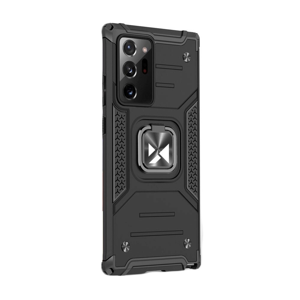 Husa Compatibila Samsung Galaxy Note 20 Ultra, Ring Armor Case Kickstand, Wozinsky, Negru