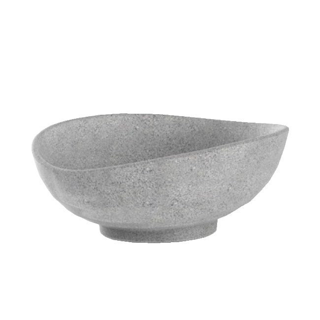 Bol salata din melamina RAKI Granite 26x22xh9,6 cm 1600ml gri