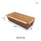 Set 10 bucati, forma copt cozonac / chec, carton maro, 750g, 23,5 x 8 x 7 cm, rezistenta la grasimi, termorezistenta