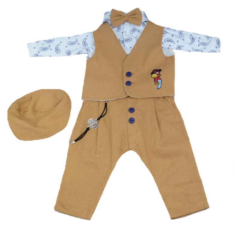 Costum elegant 6 piese pentru baieti Fashion Kids CSS-1, Bej 52282